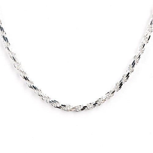 Rope Chain Necklace, Sterling Silver, Men's Necklaces
